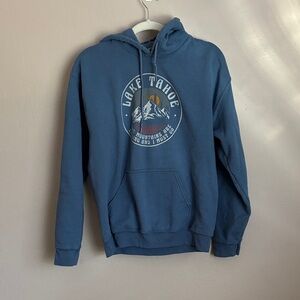 Gildan Lake Tahoe Blue Hoodie size medium
